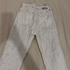 Diesel White Distressed Jeans